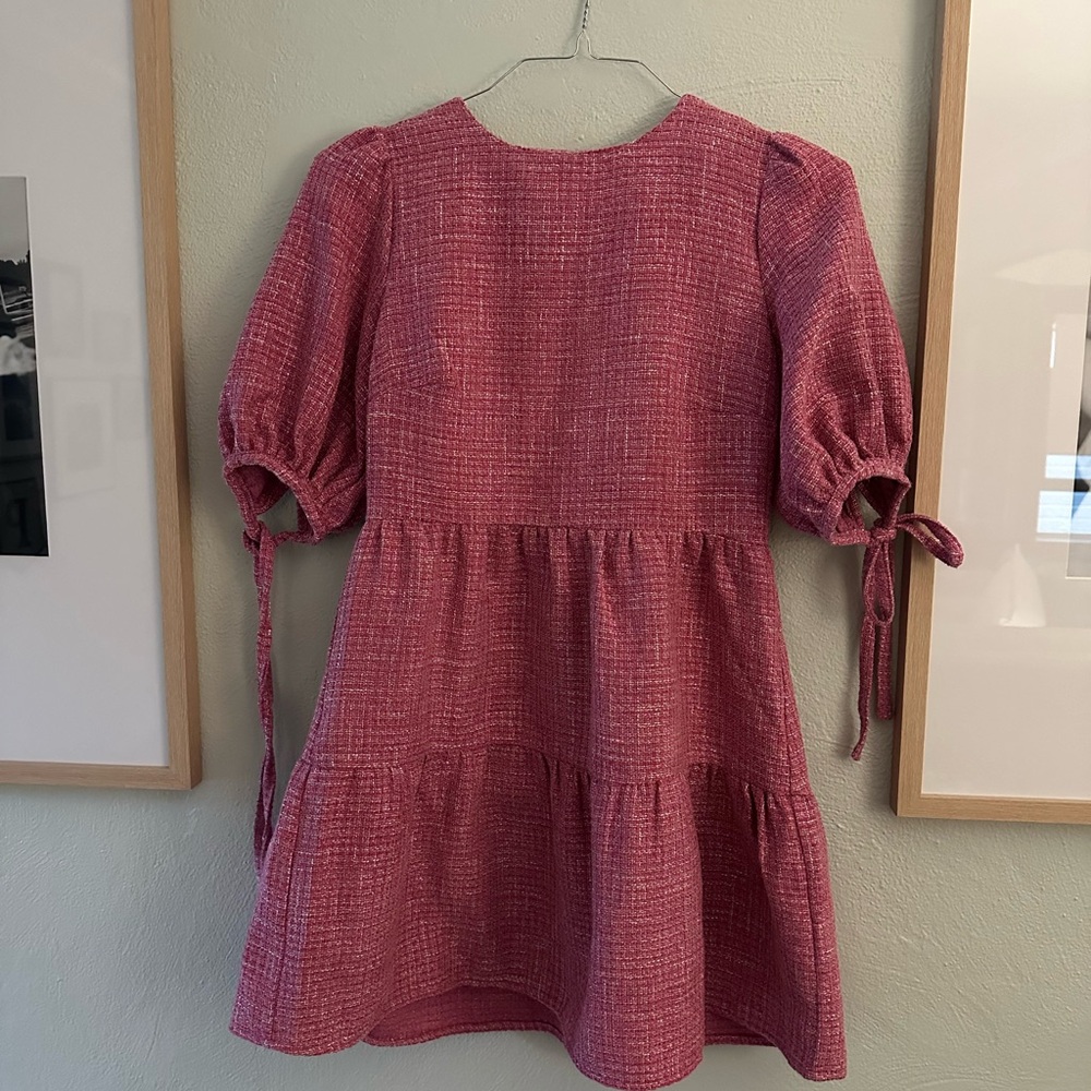 Forever 21 Pink Textured Mini Dress